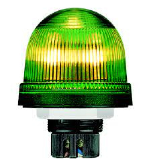 1SFA616080R4012 - Permanent light, 12-240Vac/DC. For Bulb BA 15d Bulb not Included, SIGNAL BEACON,KSB-401Green - ABB