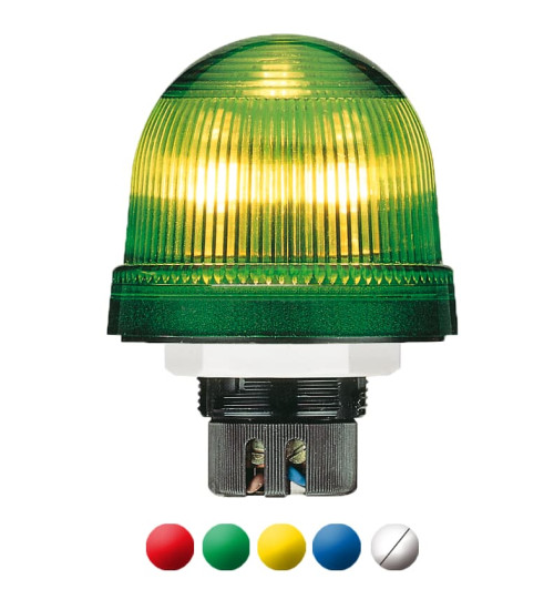 1SFA616080R4013 - Permanent light, 12-240Vac/DC. For Bulb BA 15d Bulb not Included, SIGNAL BEACON,KSB-401yellow - ABB