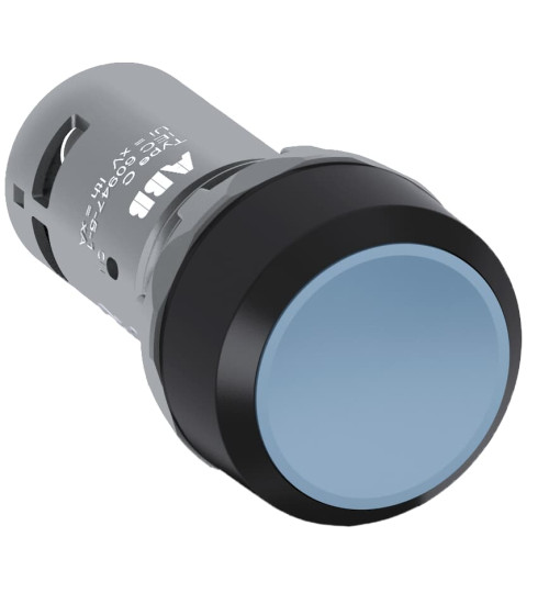 1SFA619101R1054 - Flush Head, Maintained, Non-illuminated flush pushbutton CP2-10L-02, Blue, 2NC, 300V - ABB