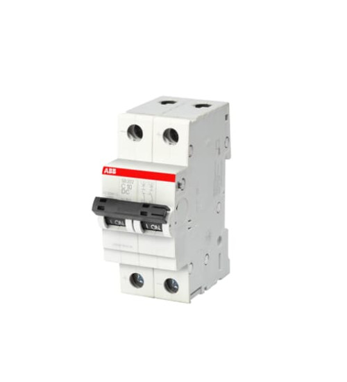 1SYS252067R0044 - SB202-C4DC, 2P 4A 6kA C-Curve MCB - ABB