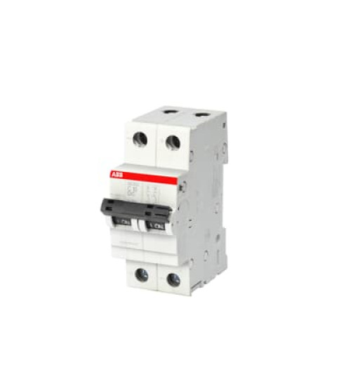 1SYS252067R0634 - SB202-C63DC, 2P 63A 10kA C-Curve MCB - ABB