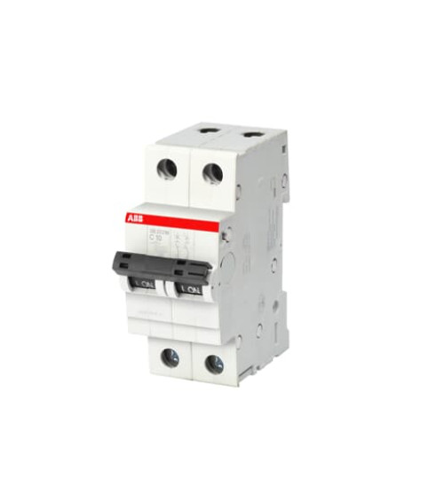 1SYS272012R0104 - SB202, 2P 10A 10kA C-Curve MCB - ABB