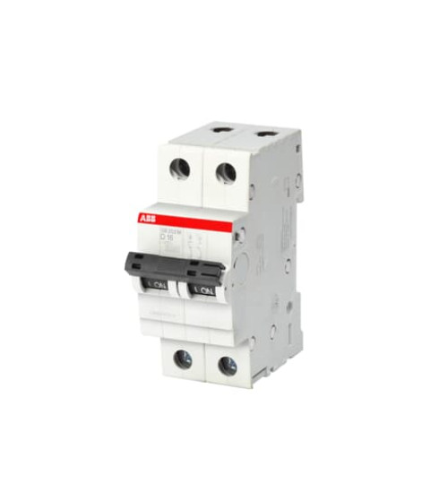 1SYS272012R0161 - SB202, 2P 16A 10kA D-Curve MCB - ABB