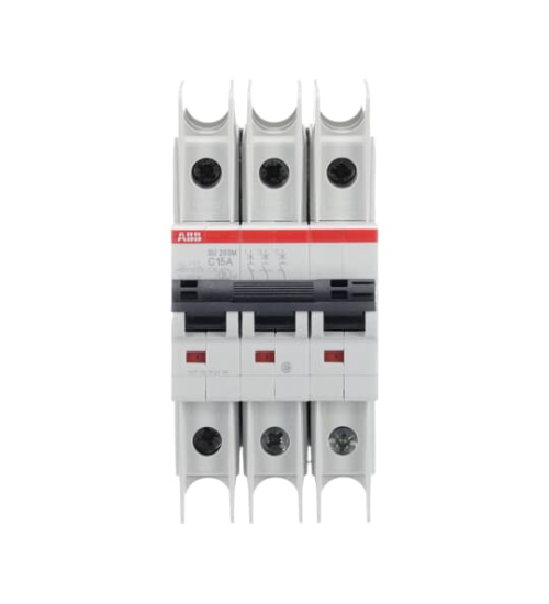 2CDS273337R0154 - Miniature Circuit Breaker - SU200M - 3P - 15 A - C - ABB