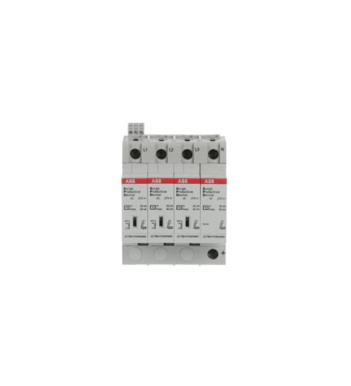 2CTB815704R0800 - Surge Protection Device,Three Pole + Neutral,275V,40kA,OVR T2 3N 40-275s P TS QS - ABB
