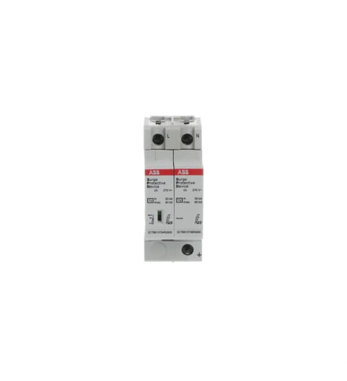 2CTB815704R1400 - Surge Protection Device,Single Pole + Neutral,275V,40kA,OVR T2 1N 40-275s P QS - ABB