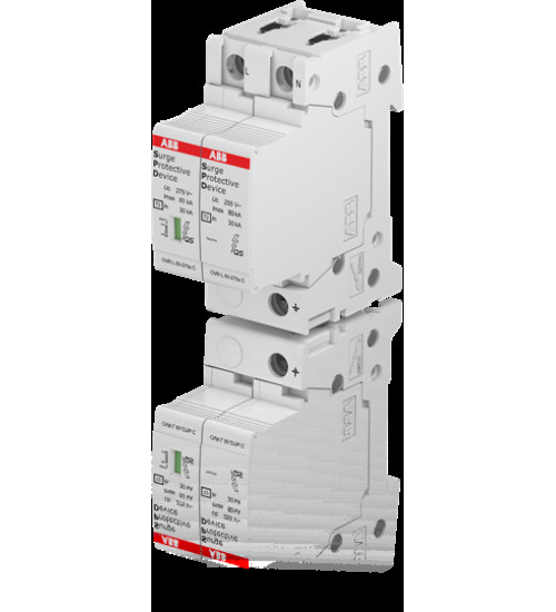 2CTB815708R1400 - Surge Protection Device,Single Pole + Neutral,275V,80kA,OVR T2 1N 80-275s P QS - ABB