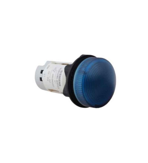 3SB5235-6HF14 - Indicator light, 22 mm, round, plastic, blue, LED indicating lamp, wide band, 42 V to 240 V AC 50/60 Hz, 42 V to 220 V DC - Siemens | Electrihub
