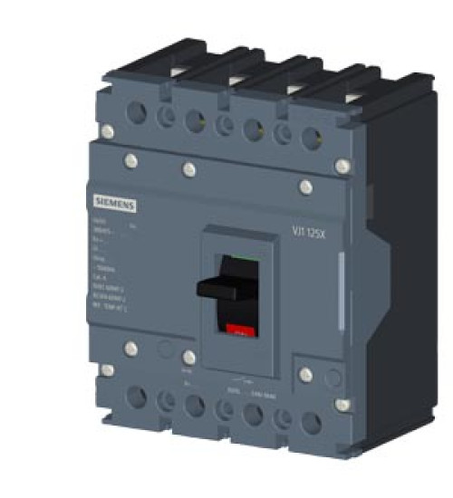 3VJ1004-0EA42-0AA0 - MCCB 40 A, 4 Pole, 10 kA, Fixed O/L & Fixed S/C Settings, Thermal Magnetic Trip Unit (FTFM) - Siemens | Electrihub