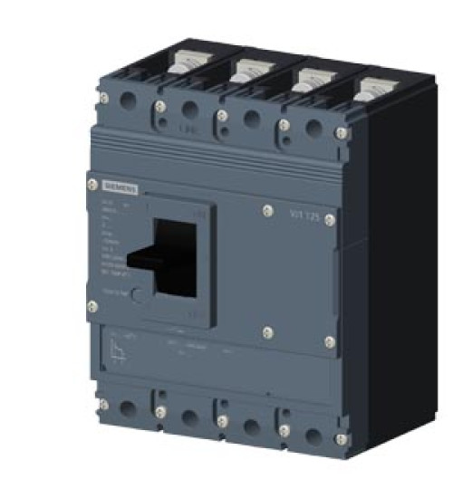 3VJ1103-5EA42-0AA0 - MCCB 32 A, 4 Pole, 36 kA, Fixed O/L & Fixed S/C Settings, Thermal Magnetic Trip Unit (FTFM) - Siemens | Electrihub