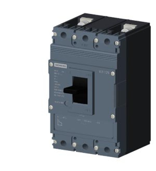 3VJ1112-5DA32-0AA0 - MCCB 125 A, 3 Pole, 36 kA, Fixed O/L & Fixed S/C Settings, Thermal Magnetic Trip Unit (FTFM) - Siemens | Electrihub