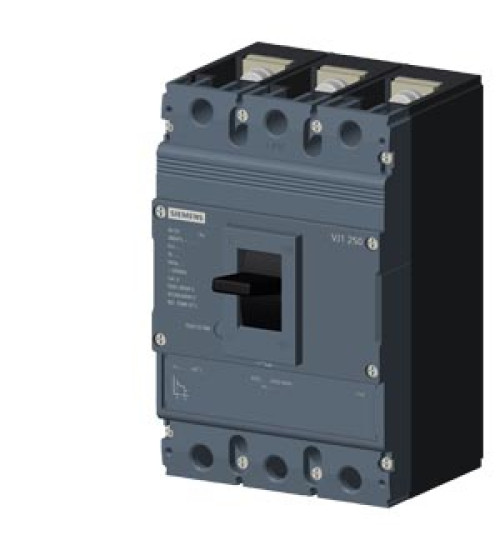 3VJ1216-5DA32-0AA0 - MCCB 160 A, 3 Pole, 36 kA, Fixed O/L & Fixed S/C Settings, Thermal Magnetic Trip Unit (FTFM) - Siemens | Electrihub