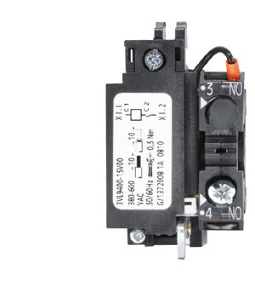 3VL9800-1SC00 - accessory for VL630, VL800, VL1250, VL1600, shunt release 24V AC/DC for installation on right. - siemens