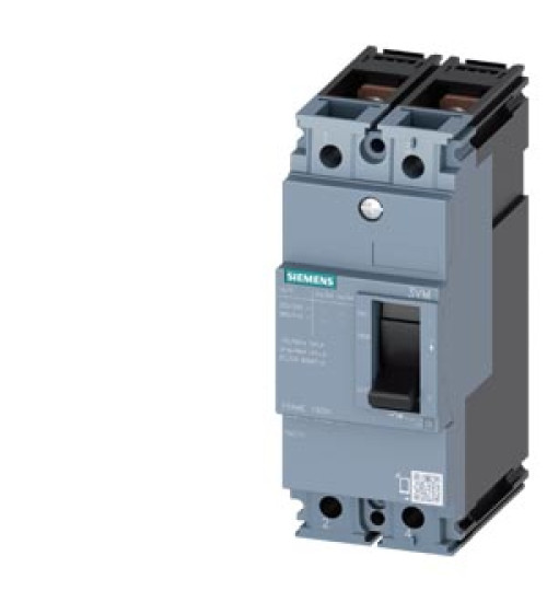 3VM11634ED220AA0 - MCCB 63 A, 2 Pole, 36 kA, Fixed O/L & Fixed S/C Settings, Thermal Magnetic Trip Unit (FTFM) - Siemens | Electrihub