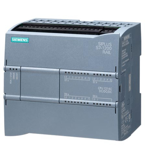 6AG1214-1AG40-4XB0 - SIPLUS S7-1200 CPU 1214C DC/DC/DC based on 6ES7214-1AG40-0XB0 with conformal coating, -20 -+60C, compact CPU, DC/DC/DC, onboard I/O 14 DI 24 V DC 10 DQ 24 V DC 2 AI 0-10 V DC, power supply DC 20.4-28.8 V DC, program/data memory 100 KB - siemens