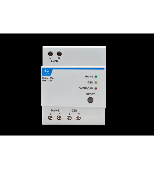 BCL01030012 - 30A/12A, 1PN, 4 Mod, Automatic Changeover Current Limiter - L&T