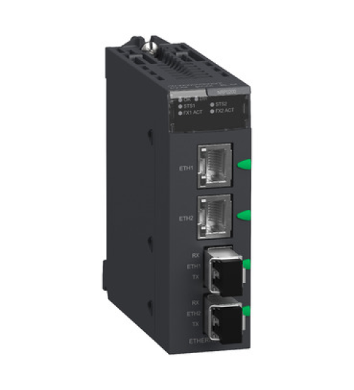 BMXNRP0200 - Fiber Converter MM/LC 2CH 100Mb - Schneider Electric