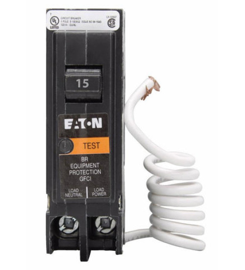 BRN115EP - Eaton Cutler-Hammer 15 Amp 1 Pole 120 Volt Plug-In Molded Case Circuit Breaker