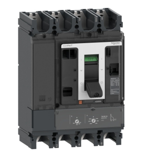 C63F4TM500D - Circuit breaker, ComPacT NSX630F DC, 36kA/750VDC, 4 poles, TM-DC trip unit 500A - Schneider Electric