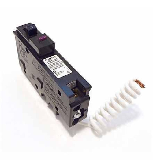 CHOM120DF - Mini circuit breaker, Homeline Canadian, 20A, 1 pole, 120VAC, 10kA AIR, combo ARC/ground fault, plug in, UL | Schneider Electric