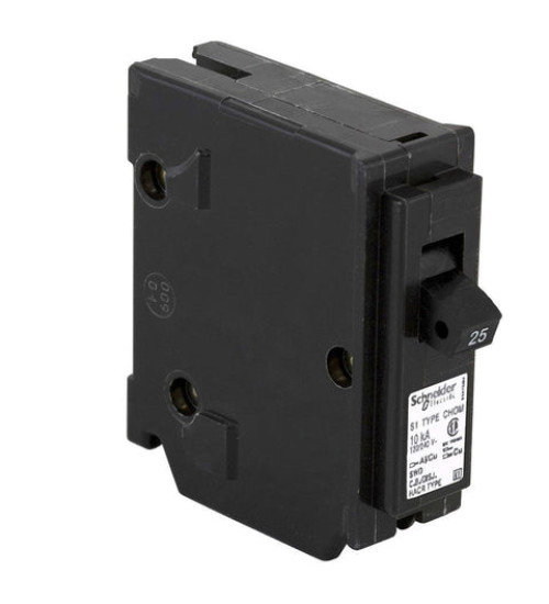 CHOM125 - HOMELINE CIRCUIT BREAKER 120V 25A 1P | Schneider Electric