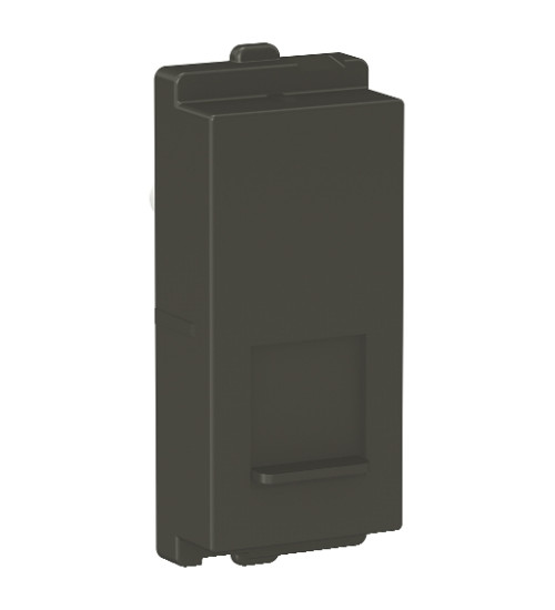 CPXRJ11_1M_GY - Clipsal X - RJ11 Telephone Outlet with Shutter - Coke grey - Schneider Electric