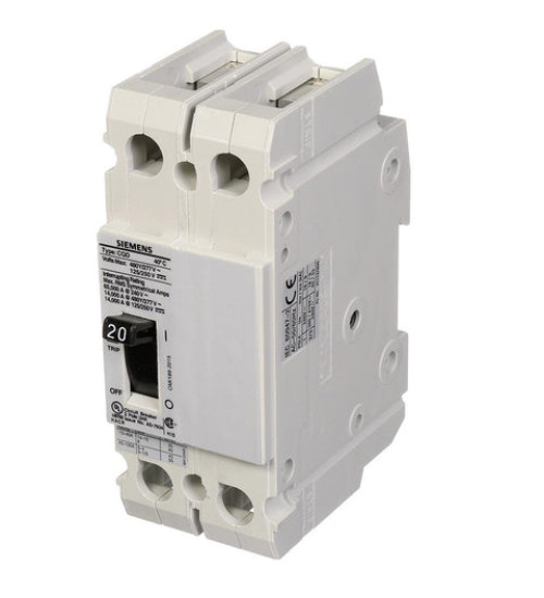 CQD220 - Low Voltage Molded Case Circuit Breakers General Purpose MCCBs - 2-pole, TM - CQD, 14KAIC, 480/277VAC are Circuit Protection Molded Case Circuit Breakers. BREAKER CQD 2-POLE20A 480/277V 14KA DIN RAIL - Siemens
