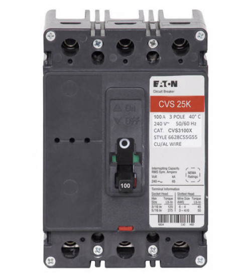 CVS3100X - Eaton - Molded Case Circuit Breaker