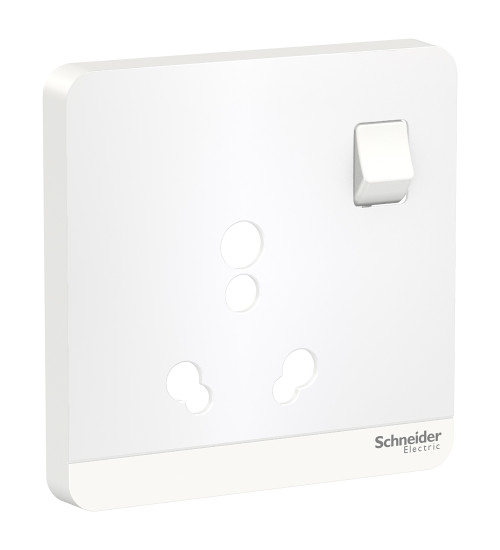 E8315C_16_WE - AvatarOn-Cover plate for switched socket, 6/16A, White - Schneider Electric