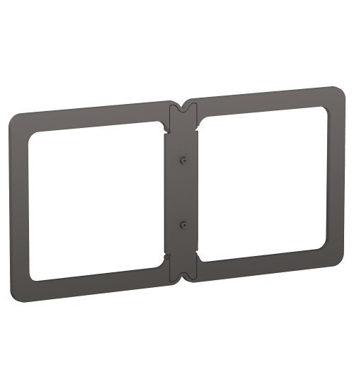 E8331_26_DG - AvatarOn, aligning frame, 2gangs, Dark grey - Schneider Electric