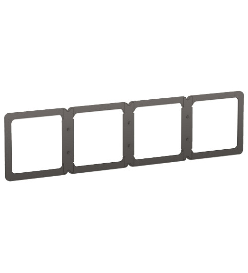 E8331_46_DG - AvatarOn, aligning frame, 4gangs, Dark grey - Schneider Electric