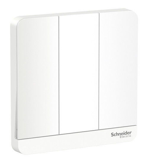 E8333L1LED_WG_G8 - 16AX 250V 3 gang 1 Way Switch with LED Indicator | Schneider Electric