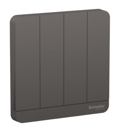 E8334L1LED_DG_G8 - 16AX 250V 4 Gang 1 Way Switch with LED Indicator | Schneider Electric