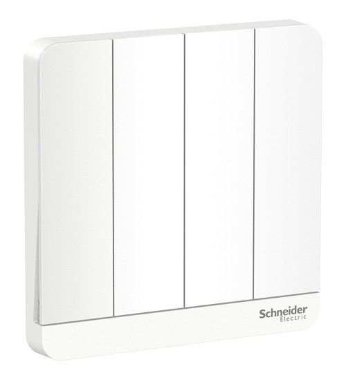 E8334L1LED_WE_G8 - 16AX 250V 4 Gang 1 Way Switch with LED Indicator | Schneider Electric