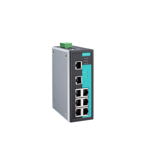 EDS-408A-EIP, Entry-level managed Ethernet switch with 8 10/100BaseT(X) ports, EtherNet/IP enabled, 0 to 60°C operating temperature