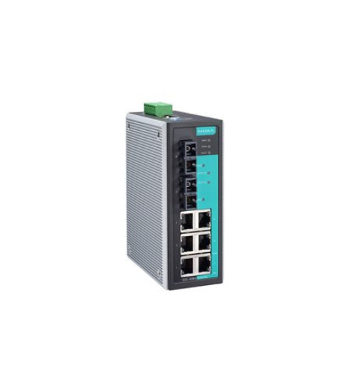 EDS-408A-SS-SC, EDS-408A-SS-SC Moxa, Entry-level managed Ethernet switch with 6 10/100BaseT(X) ports, 2 100BaseFX single-mode ports with SC connectors, 0 to 60°C operating temperature