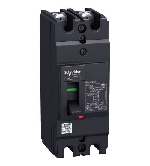 EZC100H2040 - circuit breaker Easy Pact EZC100H - TMD - 40A - 2 poles 2d - Schneider Electric