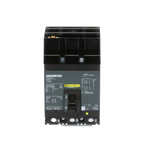Square D FA36030 - Circuit breaker, FA, 600V, 30A, 3 pole | Schneider Electric