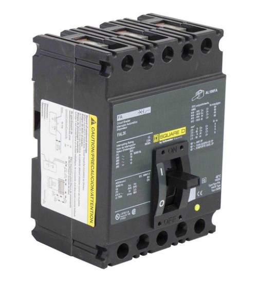 Square D FAL36015 - Circuit breaker, FA, 600V, 15A, 3 pole | Schneider Electric