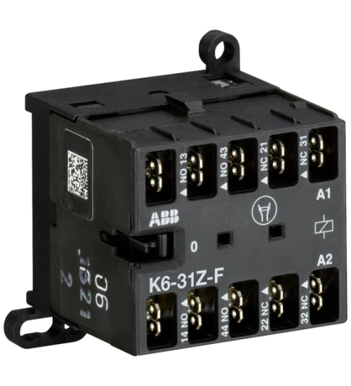 K6-31Z-F-84 Mini Contactor Relay 110-127V 40-450Hz - ABB
