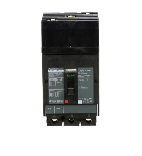 HLA36150 - Circuit breaker, PowerPacT H, 150A, 3 pole, 600VAC, 50kA, I - Line, thermal magnetic, 80%, ABC | Schneider Electric