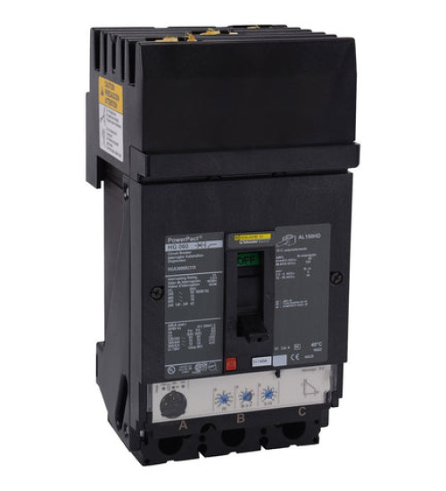 Square D HRA36060U31X - Circuit breaker, PowerPacT H, 60A, 3 pole, 600VAC, 100kA, I - Line, Micrologic 3.2, 80%, ABC | Schneider Electric