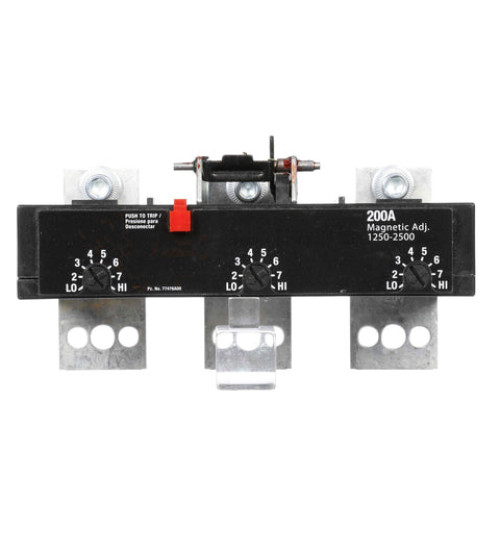 JD63T200 - LOW VOLTAGE SENTRON MOLDED CASE CIRCUIT BREAKER WITH THERMAL - MAGNETIC TRIP UNIT. TRIP UNIT FOR JD FRAME WITH STANDARD BREAKING CAPACITY. MEETS UL 489 / IEC 60947-2 STANDARDS. 200A 3-POLE BREAKER (25KAIC AT 600V) (35KAIC AT 480V). SPECIAL FEATURES: LINE AND LOAD SIDE LUGS (TA2J6500) WIRE RANGE: 3/0AWG - 500KCM (CU) / 4/0AWG - 500KCM (AL). DIMENSIONS (W x H x D) IN: 7.5 x 11 x 4. - Siemens