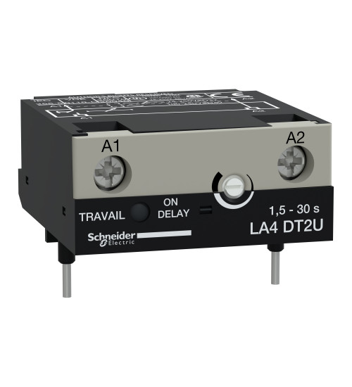 LA4DT2U - electronic timer module - type on delay - 1.5....30 s - 24....250 V DC/AC AC Schneider Electric