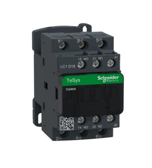 LC1D18V7 - TeSys D contactor - 3P (3NO) - AC - 3 - <=440V18A - 400V AC coil - Schneider Electric