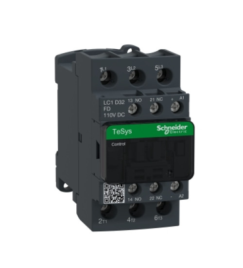 LC1D32FD - TeSys D contactor AC 3P(3 NO) AC AC-3 AC <= 440 V 32 A - 110 V DC coil - Schneider Electric