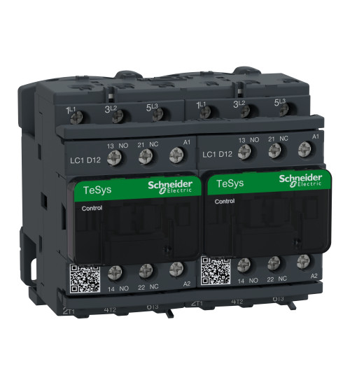 LC2D12F7 - TeSys Deca reversing contactor - 3P(3 NO) - AC-3 - <= 440 V 12 A - 110 V AC coil - Schneider Electric