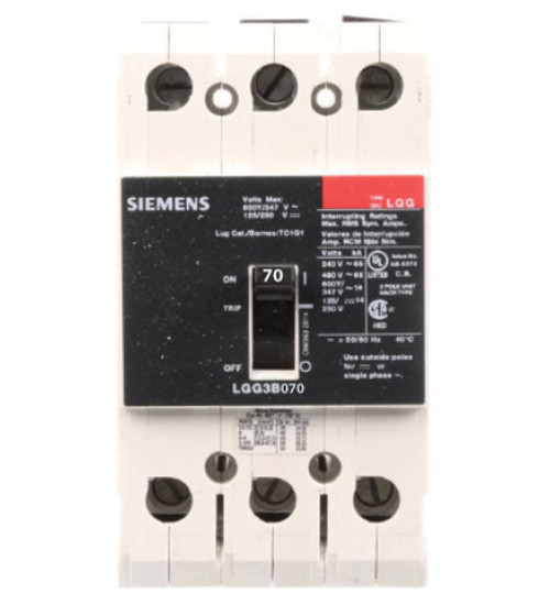 LGG3B070 - Feed - Thru - 70 Amp - 3 Pole - 600 Volt - Siemens