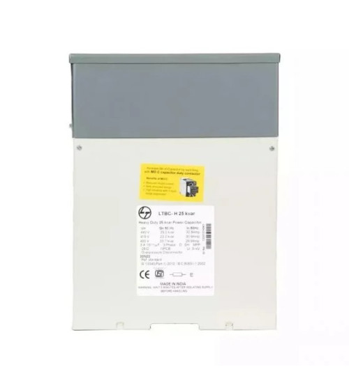 LTBCH312M2 - 12.5kVAr, 525V, 3Ph, Heavy duty Resin Filled Box Type Capacitor - L&T