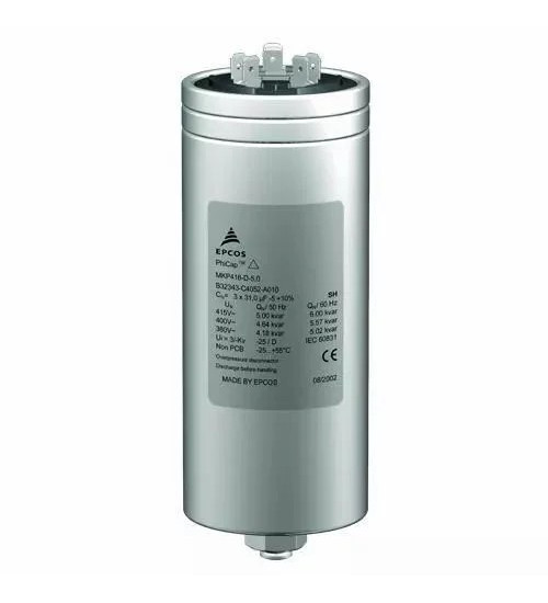 LTCCF305B2 - 5kVAr, 440V, 3Ph, Standard duty Cylindrical Type Capacitor - L&T